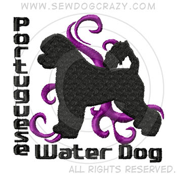 Embroidered Portuguese Water Dog Gifts