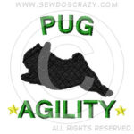 Embroidered Pug Agility Gifts