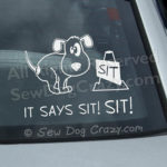 Funny Vinyl Rally Obedience Car Stickers