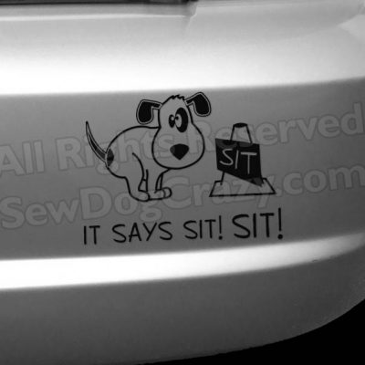 Funny Vinyl Rally Obedience Bumper Stickers