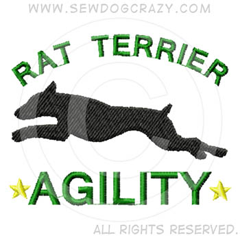 Embroidered Rat Terrier Agility Gifts
