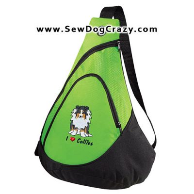 Embroidered Rough Collie Bags