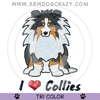 Tri Color Rough Collie Gifts