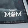 Vinyl Saluki Mom Window Decals