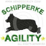 Embroidered Schipperke Agility Gifts