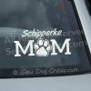 Vinyl Schipperke Mom Window Stickers