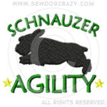Embroidered Schnauzer Agility Gifts