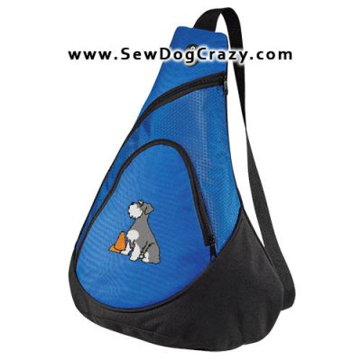 Embroidered Schnauzer Rally Obedience Bag