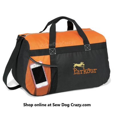 Cartoon Dog Parkour Duffel Bag