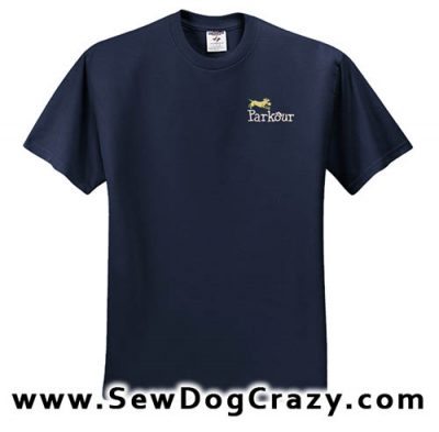 Embroidered Dog Parkour TShirt
