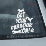 Canine Parkour Car Window Stickers