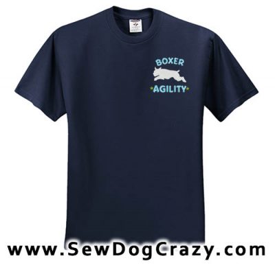 Boxer Dog Agility Tshirt