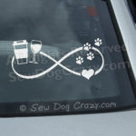 Coffee Wine and Dogs Window Stickers