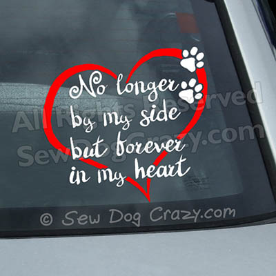 Pet Loss Car Window Stickers