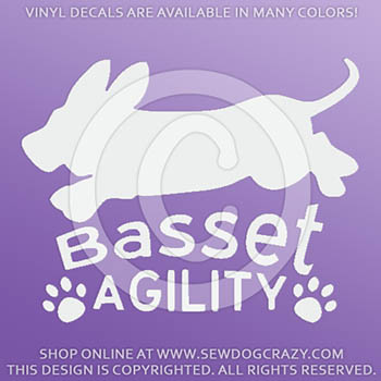 Agility Basset Decals