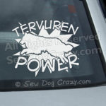 Vinyl Tervuren Dog Sports Stickers