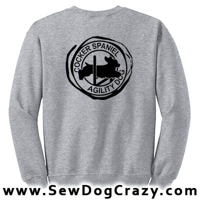 American Cocker Spaniel Agility Sweatshirts