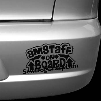 AmStaff On Board Car Decals