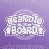 Bearded Collie On Board Vinyl Stickers