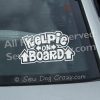Kelpie On Board Window Stickers