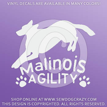 Malinois Agility Vinyl Stickers