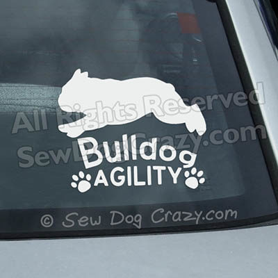 Bulldog Agility Window Decals