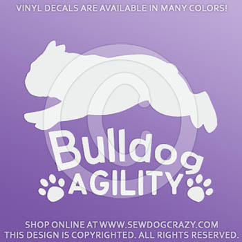 Bulldog Agility Vinyl Decals
