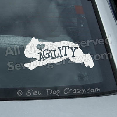 Agility Bulldog Window Decal