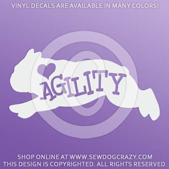 Agility Bulldog Vinyl Decal