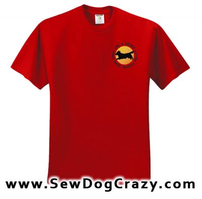 Embroidered Golden Retriever Agility TShirts