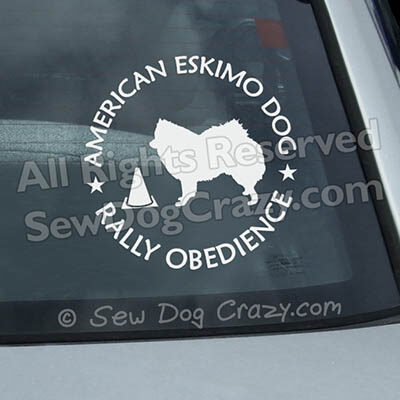 American Eskimo Dog RallyO Decals
