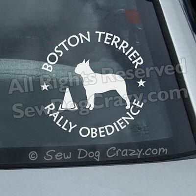 Boston Terrier Rallyo Decals