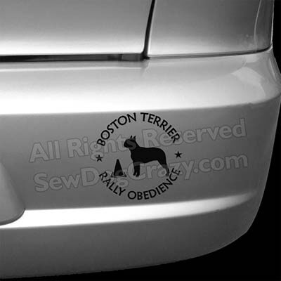 Boston Terrier Rallyo Bumper Stickers