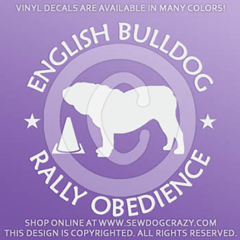English Bulldog Rallyo Decals