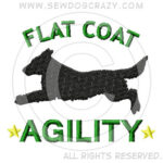 Embroidered Flat Coated Retriever Agility Shirts