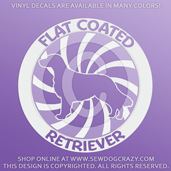 Flat Coated Retriever Vinyl Decals