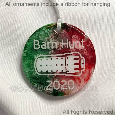 Barn Hunt Christmas Ornaments