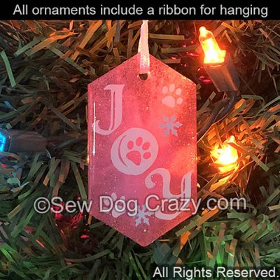 Dog Joy Christmas Ornaments