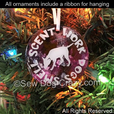 Scent Work Christmas Ornament