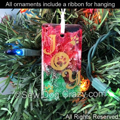 Joy Dogs Christmas Ornament