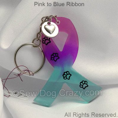 Pastel Dog Cancer Ribbon