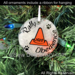 Rally Obedience Christmas Ornament