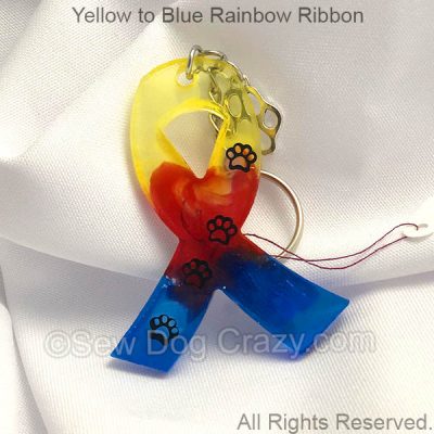 Rainbow Dog Cancer Ribbon