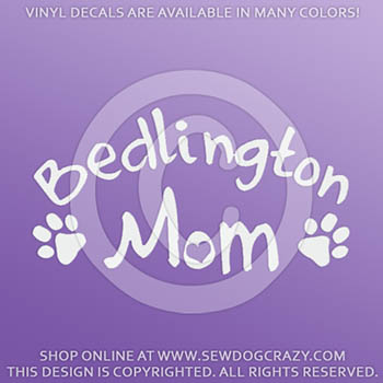Bedlington Terrier Mom Car Decals