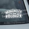 Malinois On Board Car Window Stickers