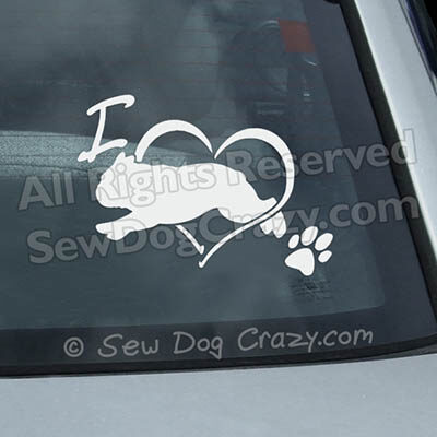 Bulldog Dog Sports Car Stickers