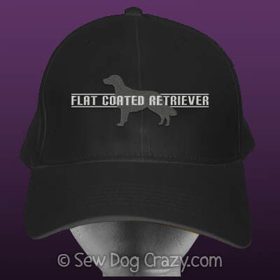 Embroidered Flat Coated Retriever Hats