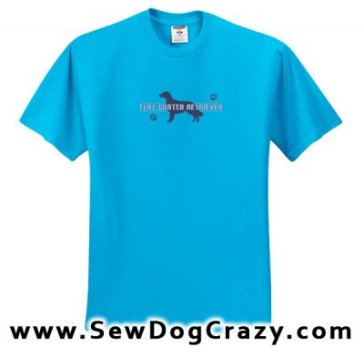 Embroidered Flat Coated Retriever TShirt
