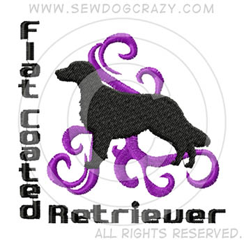 Embroidered Flat Coated Retriever Gifts