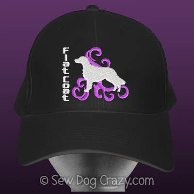 Embroidered Flat Coated Retriever Hats